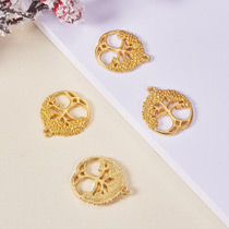Wholesale Beebeecraft 1 Box 12Pcs 4 Style Flat Round Charms 18K Gold Plated  Stainless Steel Pendants Mountain Sun Moon Mushroom Charm Pendant Beads for  Jewelry Making Necklace Bracelet 