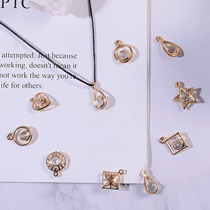 PandaHall Alloy Crystal Rhinestone Pendants Cross Skull Flamingo Crystal Choker Earrings Dangle Charms for Valentine's Day Jewelry Making