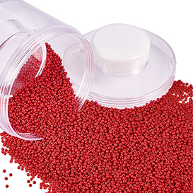 Red Glass Seed Beads