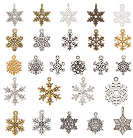 Snowflake Tibetan Style Pendants
